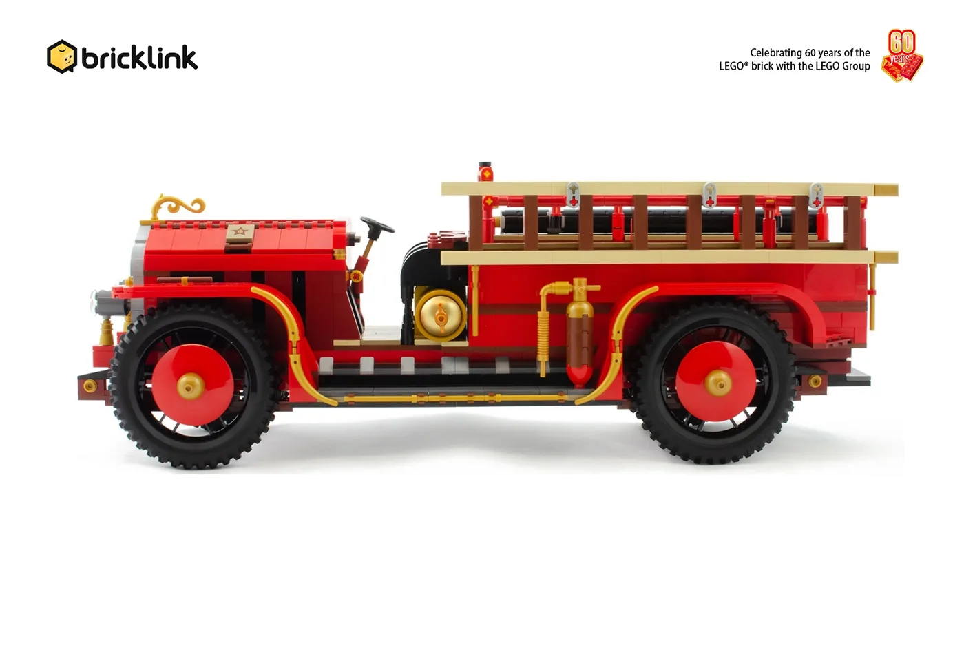 BrickLink 19002 Ancienne autopompe - prix | Brick Broker