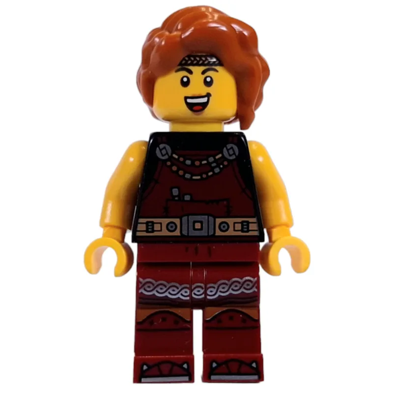 Viking, Dark Red Overalls, Dark Orange Hair — minifigurine LEGO | Brick Broker