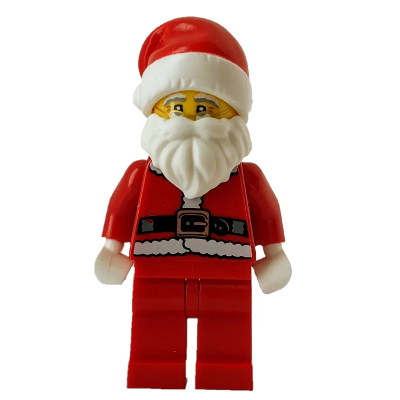 Santa, Coat and Belt, Plain Red Legs, Santa H… — minifigurine LEGO | Brick Broker