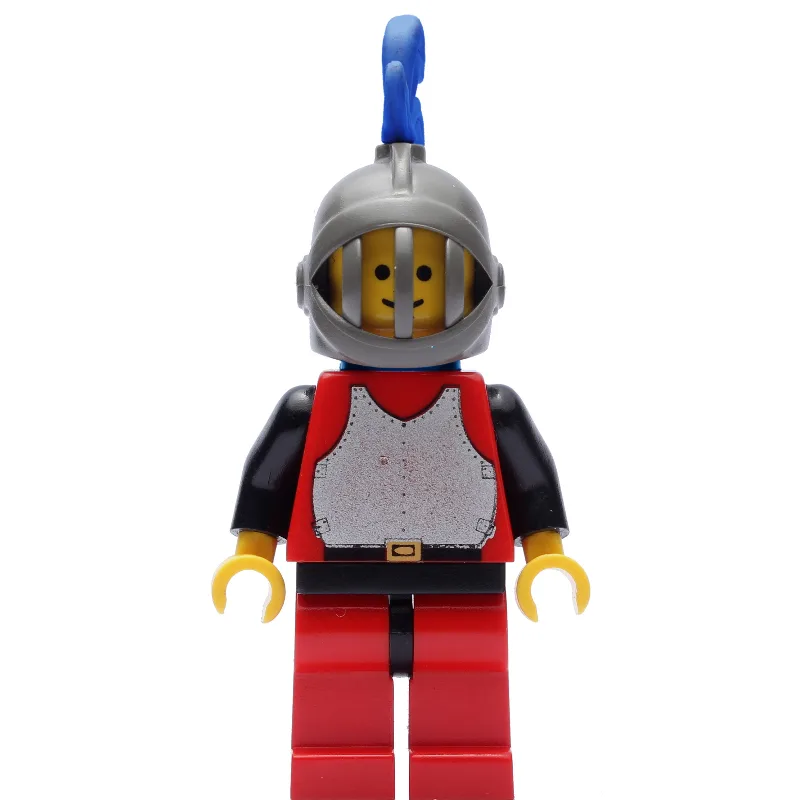 Knight (Breastplate on Red) - Red Legs, Blue… — minifigurine LEGO | Brick Broker