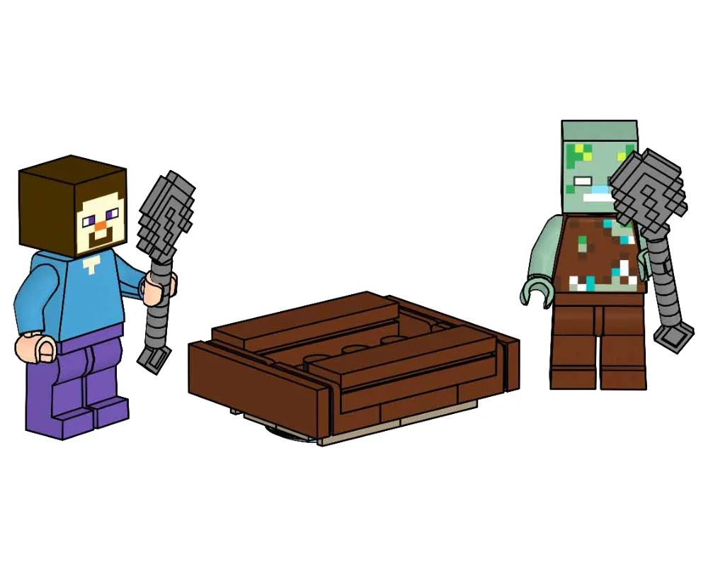 LEGO 662205 Steve avec bateau et zombie aquatique - prix | Brick Broker