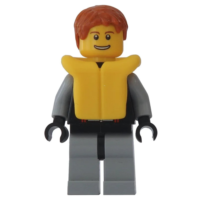 Man, Black and Light Bluish Gray Wetsuit, Dar… — minifigurine LEGO | Brick Broker