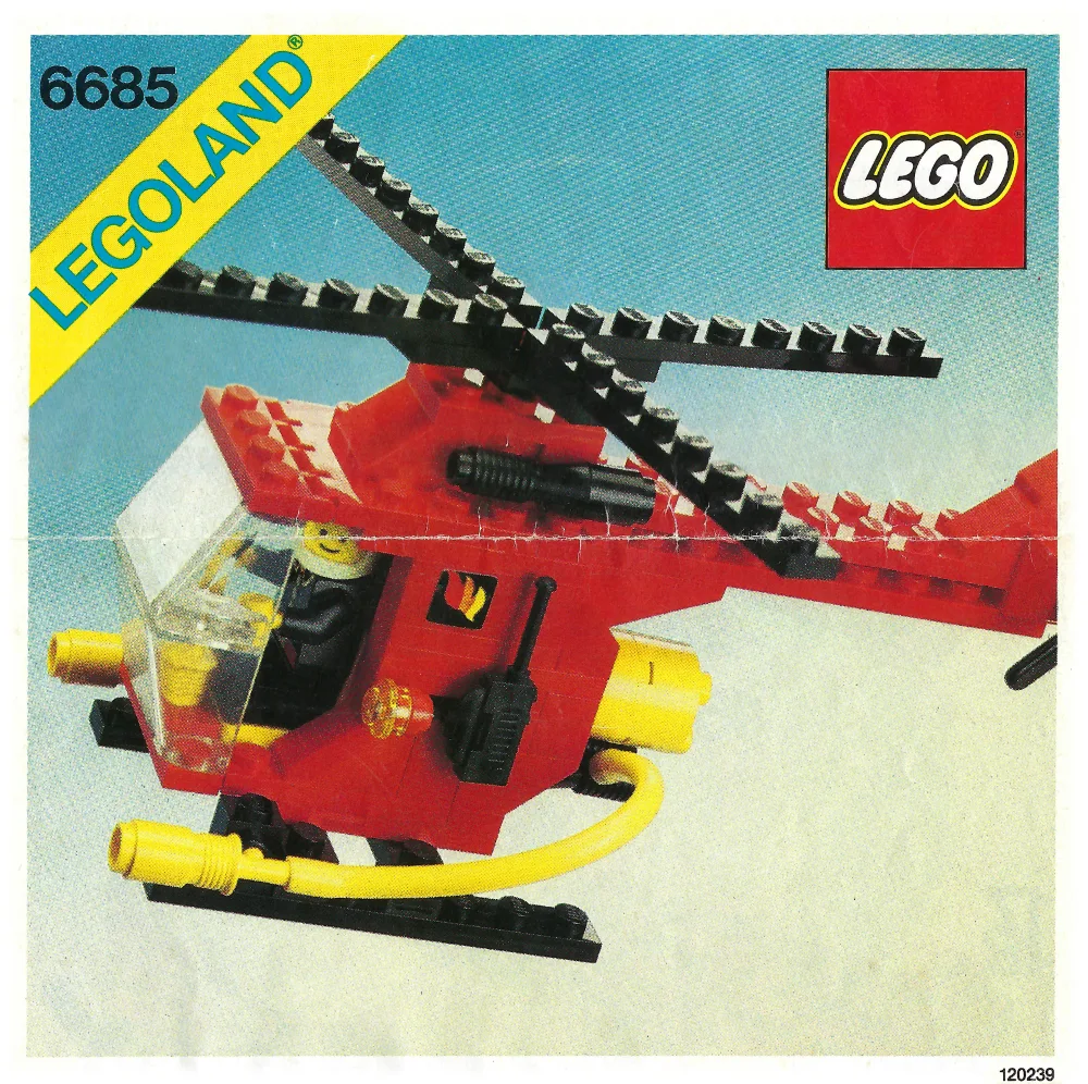 LEGO 6685 Hélicoptère de pompier 1 - prix | Brick Broker