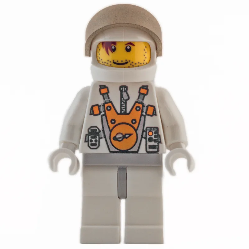 Mars Astronaut, Stubble, Printed Hair over Ey… — minifigurine LEGO | Brick Broker