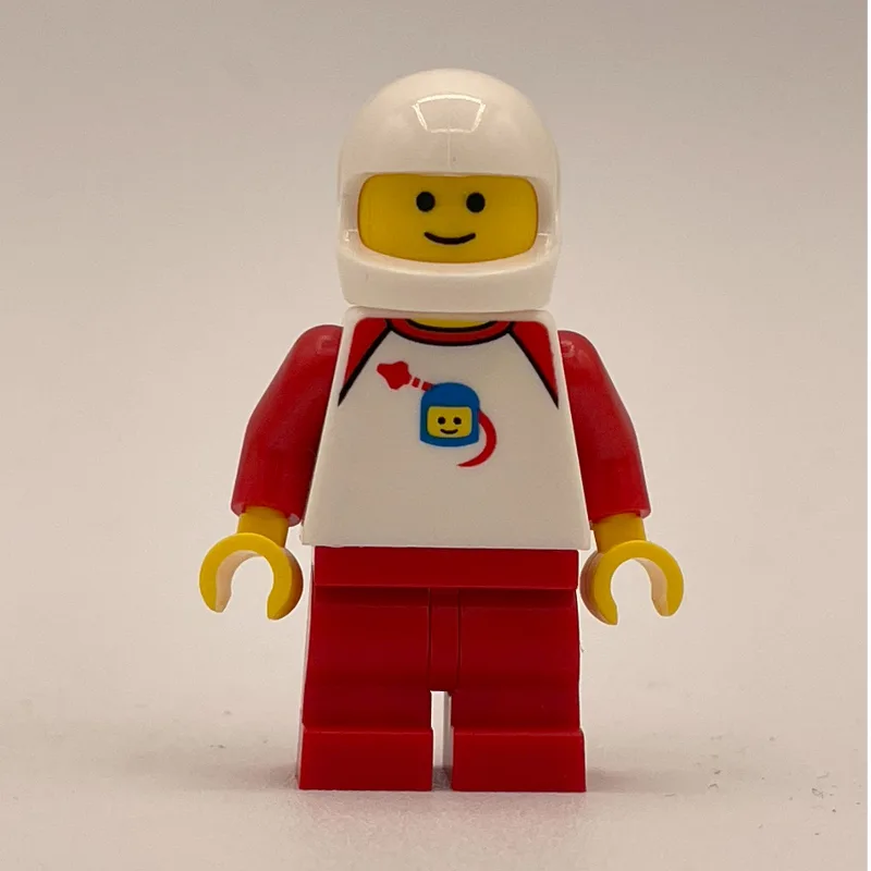Red Medium Legs, White Torso, Classic Space H… — minifigurine LEGO | Brick Broker