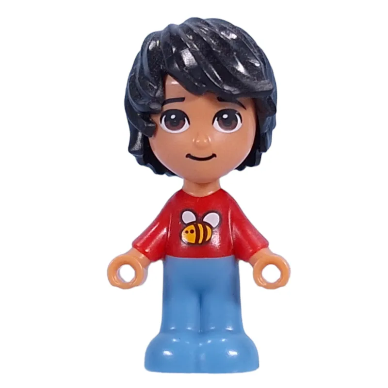 Kevin, Microdoll, Red Shirt, Blue Pants, Blac… — minifigurine LEGO | Brick Broker