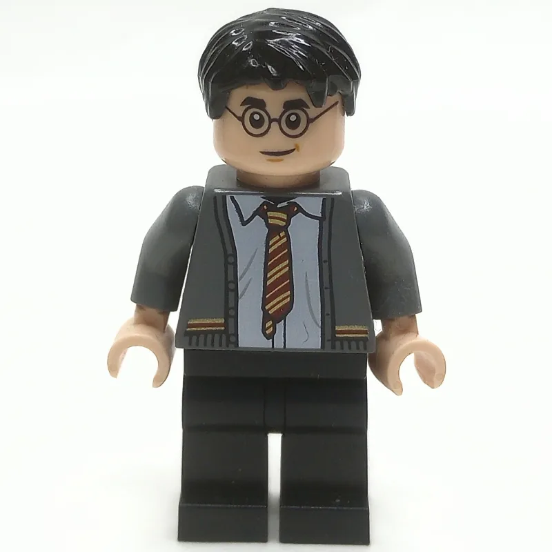 Harry Potter, Open Gryffindor Sweater with Tie — minifigurine LEGO | Brick Broker