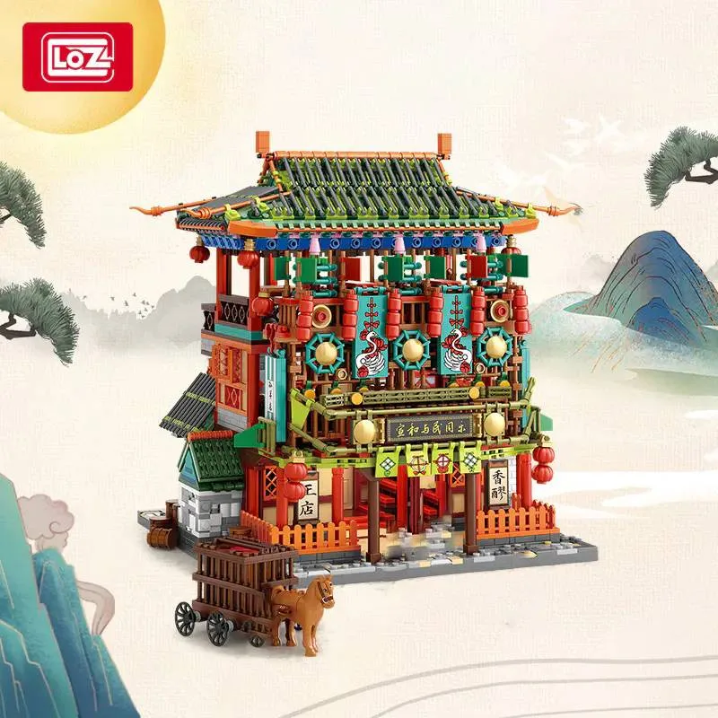 LOZ Scène de rivière chinoise pendant le festival de Qingming (LOZ-1056) - prix | Brick Broker