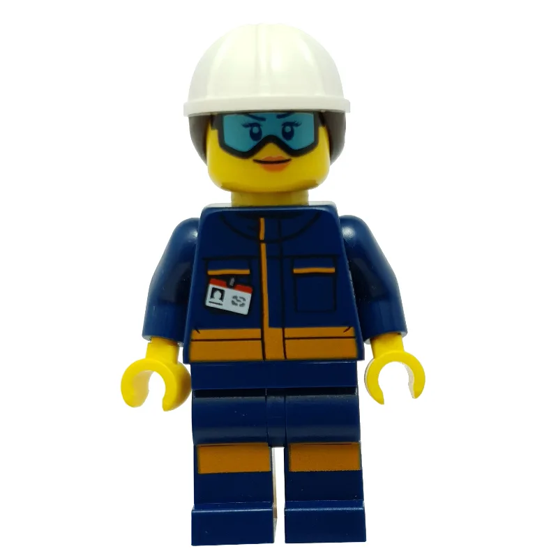 Technician - Dark Blue Torso, Dark Blue Legs,… — minifigurine LEGO | Brick Broker