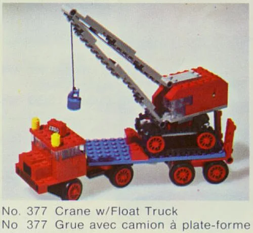 LEGO 377 Grue avec Camion-Flotteur - prix | Brick Broker