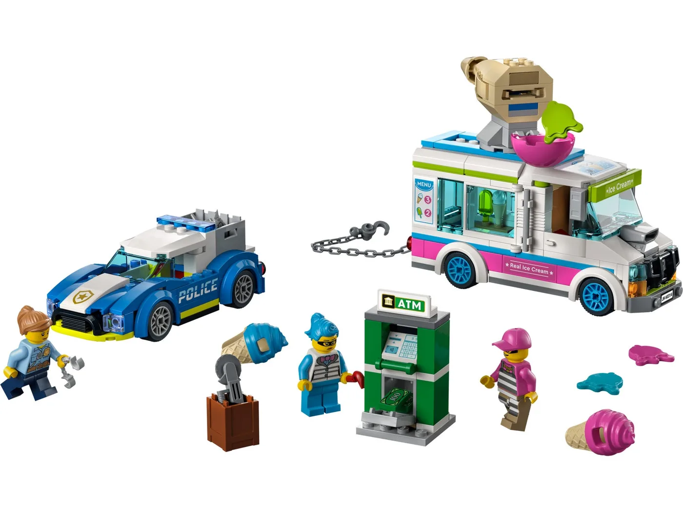 LEGO 60314 Course-poursuite policière avec camion de glaces - prix | Brick Broker