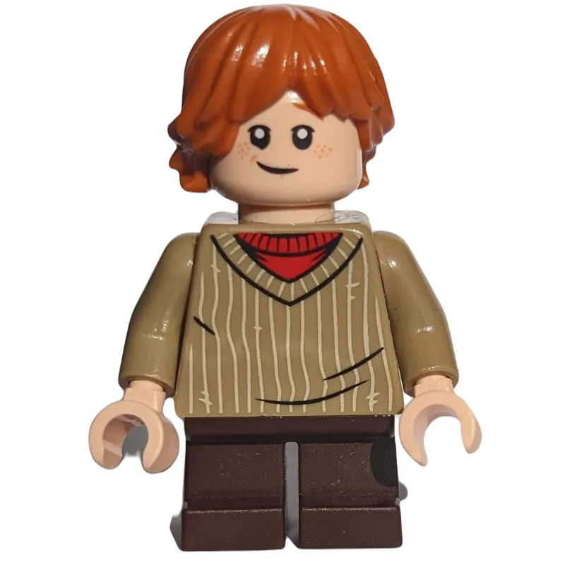 Ron Weasley, Dark Tan Sweater with Stripes, S… — minifigurine LEGO | Brick Broker