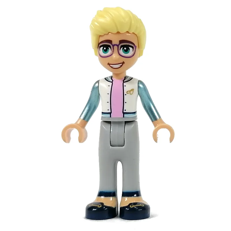 Olly - White Top with Metal Blue Arms, Light… — minifigurine LEGO | Brick Broker