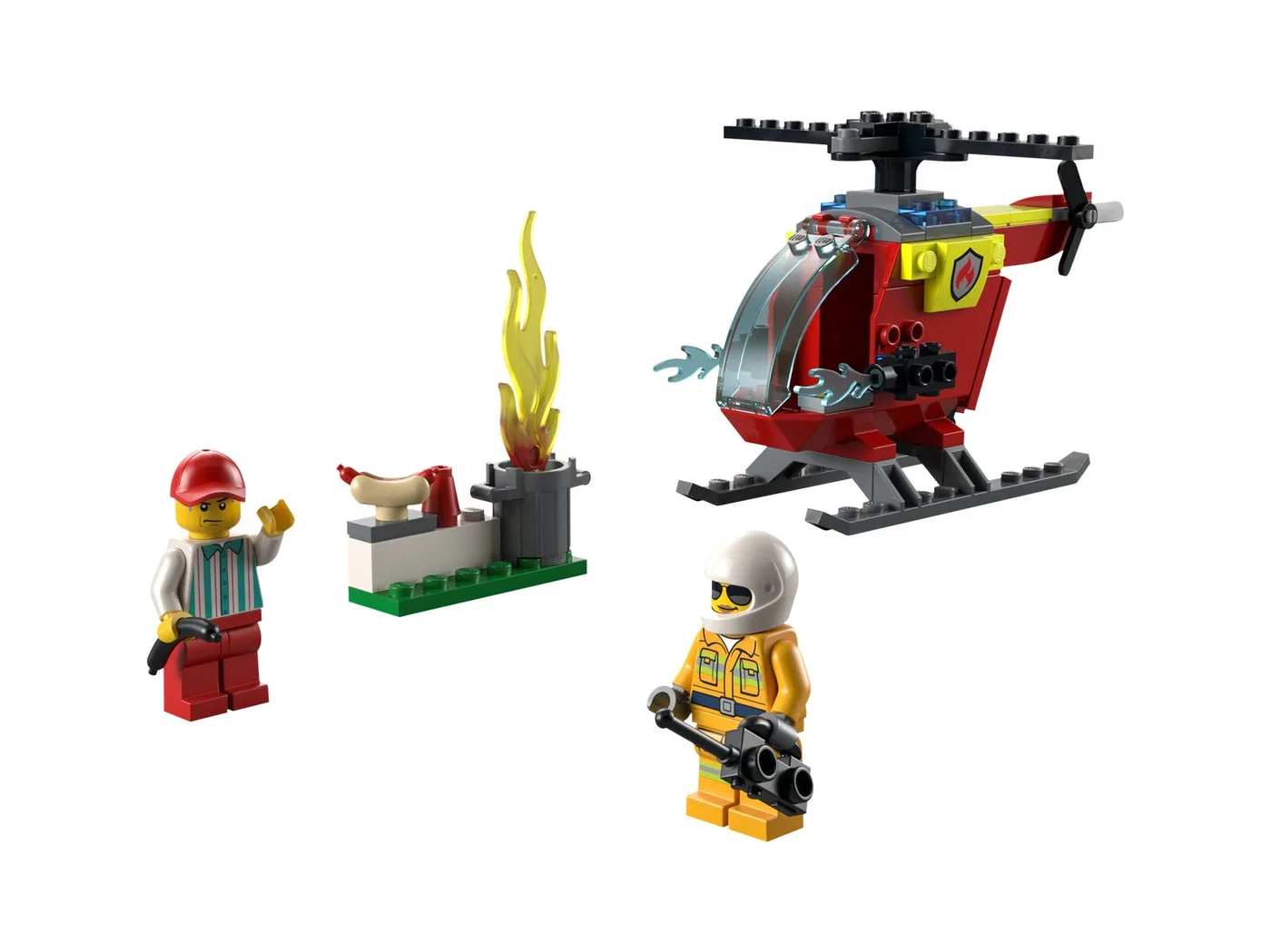 LEGO 60318 Hélicoptère de pompiers - prix | Brick Broker