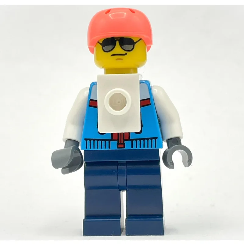 Rock Climber, Dark Azure Jacket, Dark Blue Le… — minifigurine LEGO | Brick Broker