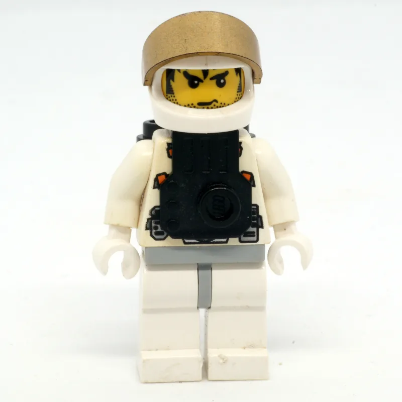 Mars Astronaut, Stubble, Printed Hair, Jet Pa… — minifigurine LEGO | Brick Broker