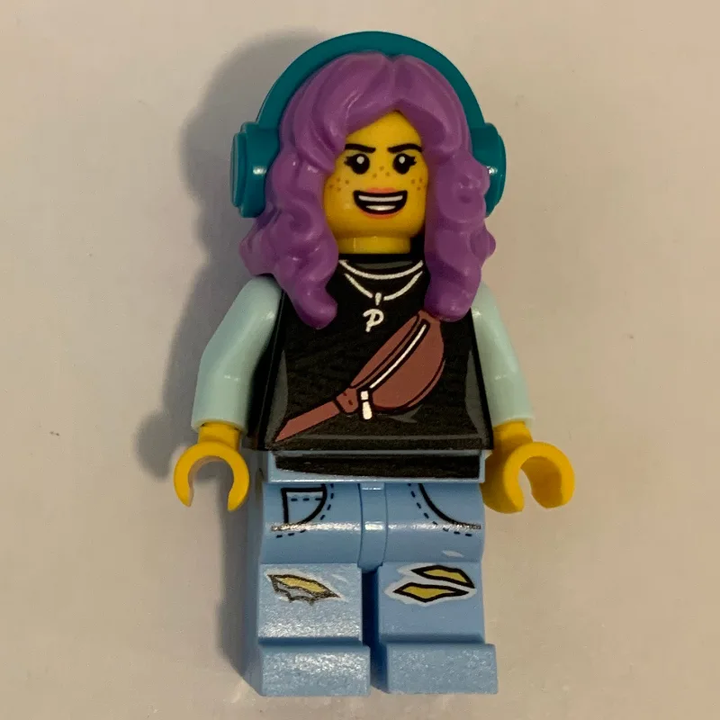Parker L. Jackson, Black Top, Medium Lavender… — minifigurine LEGO | Brick Broker
