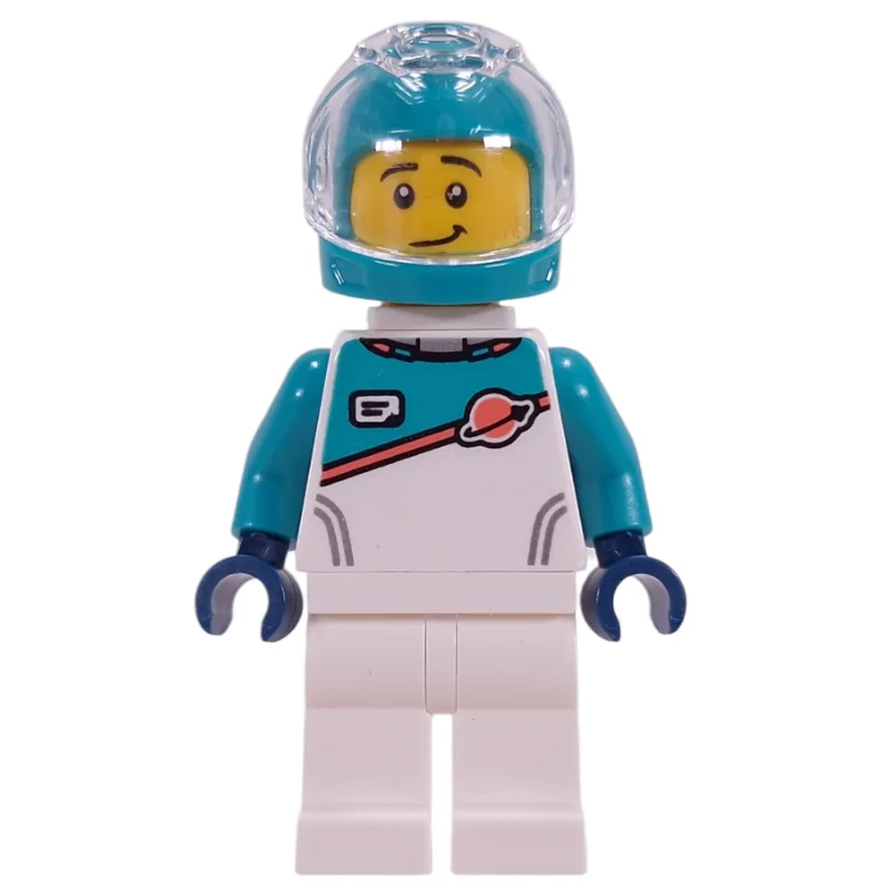 Astronaut, White/Dark Turquoise Suit, Dark Tu… — minifigurine LEGO | Brick Broker