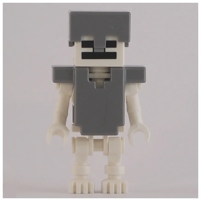 Skeleton, Square Skull, Flat Silver Helmet an… — minifigurine LEGO | Brick Broker