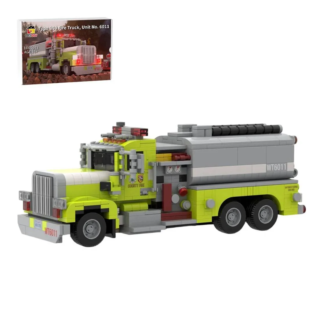 LesDiy Fourgon d'incendie Type 359 South Lake County FPD Tender 6011 (LESDIY-3720896) - prix | Brick Broker