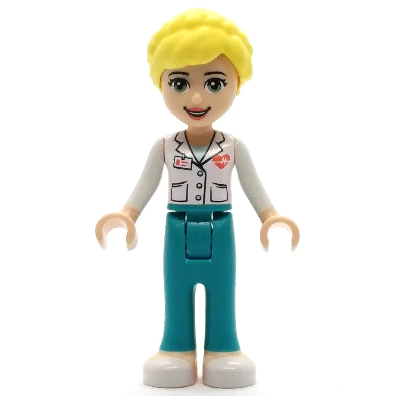 Dr. Maria - White Lab Coat, Dark Turquoise Tr… — minifigurine LEGO | Brick Broker