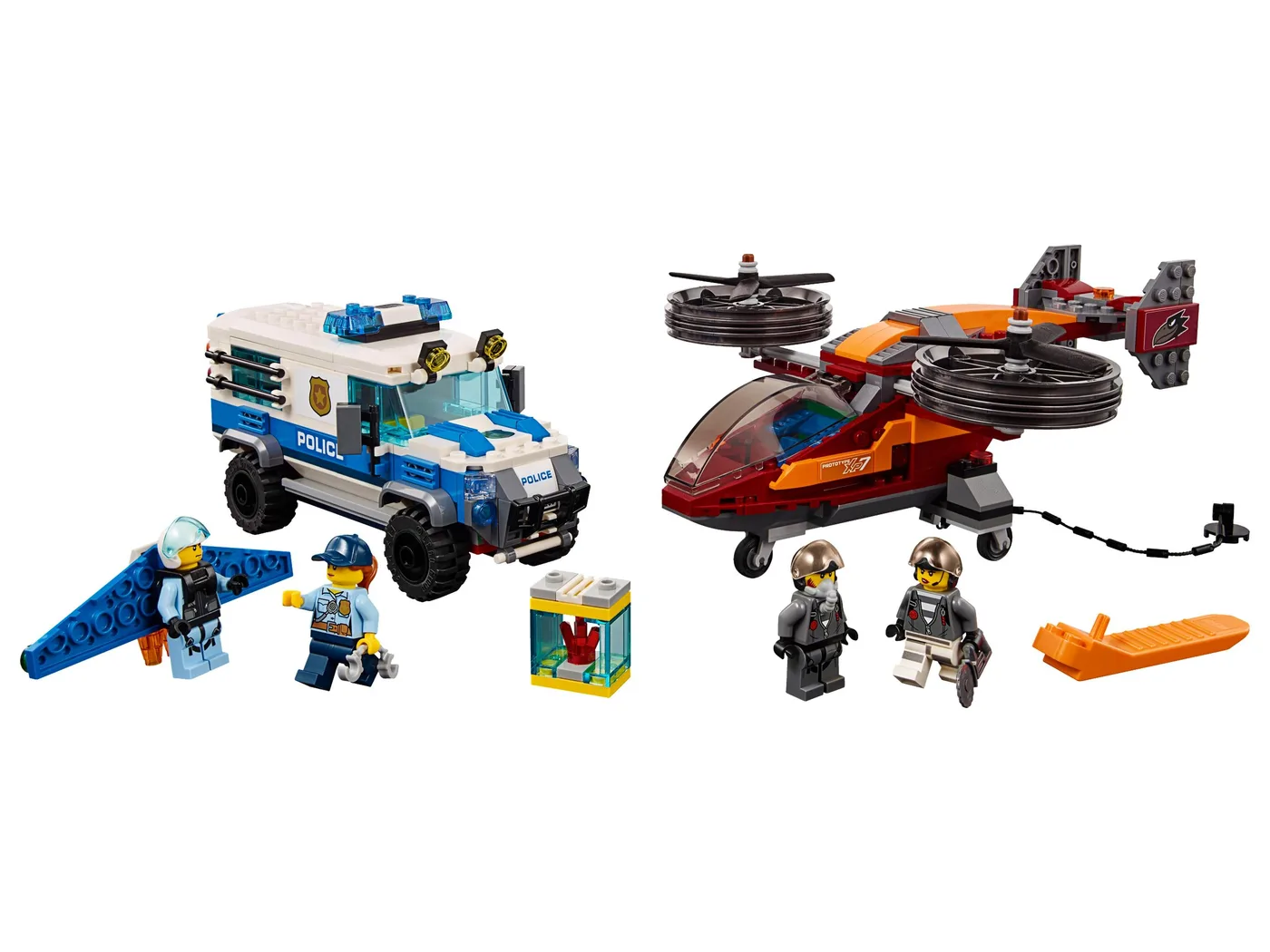 LEGO 60209 Casse du Diamant Police du Ciel - prix | Brick Broker