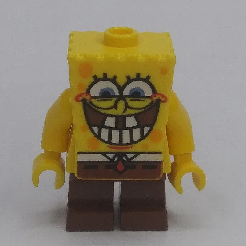 SpongeBob Squarepants with Big Smile with Bot… — minifigurine LEGO | Brick Broker