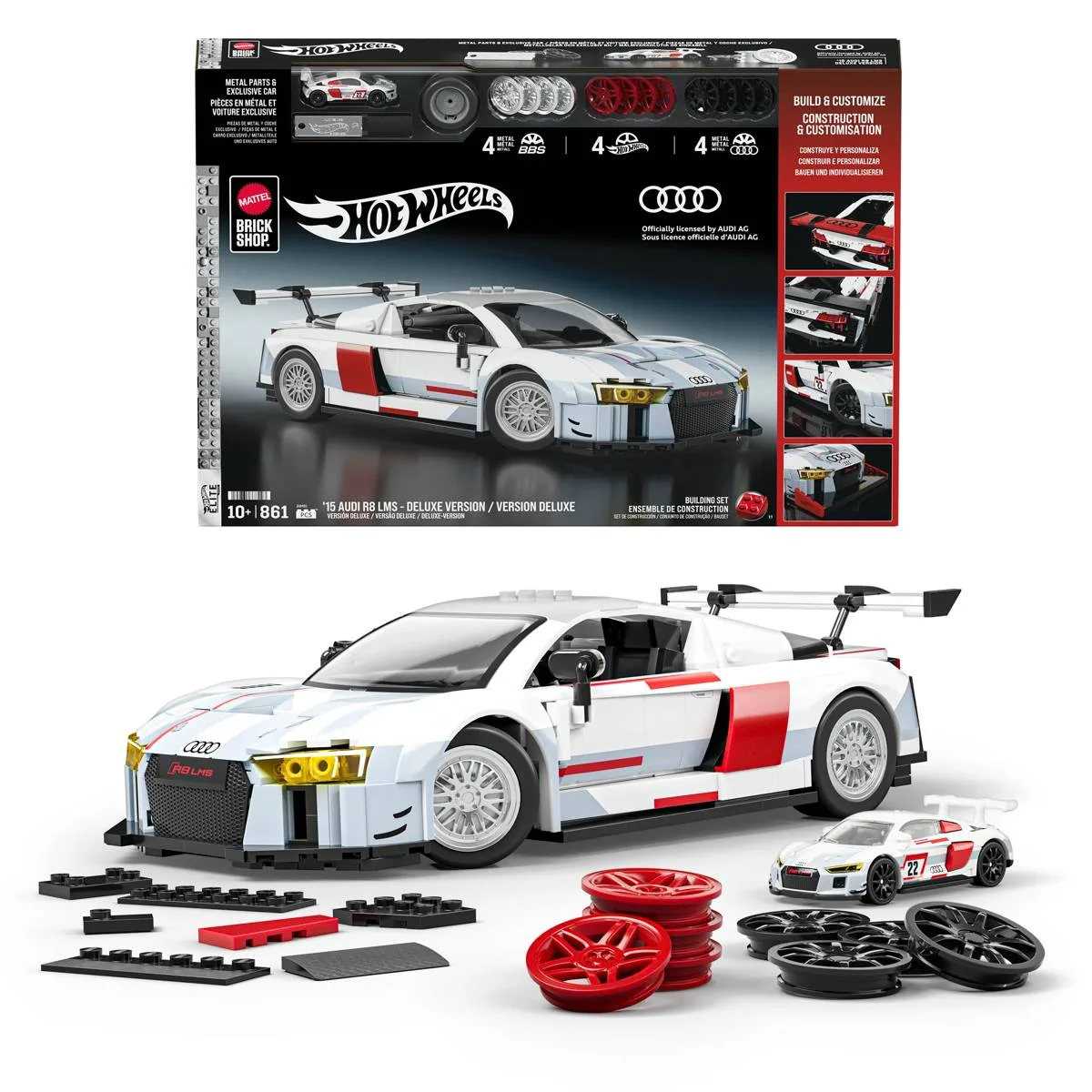 Mattel Brick Shop Hot Wheels ’15 Audi R8 Lms Version Deluxe (JNM81) - prix | Brick Broker