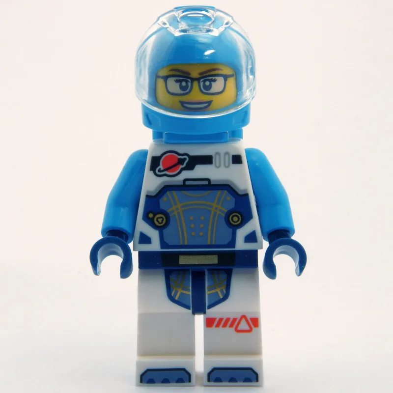 Astronaut, White and Dark Azure Spacesuit, Da… — minifigurine LEGO | Brick Broker