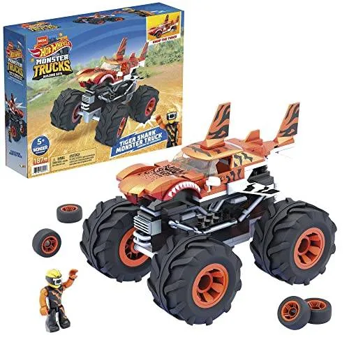 Mattel Monster Truck MEGA Hot Wheels™ Tigre Requin (GVM26) - prix | Brick Broker