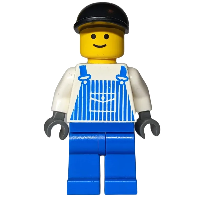 White Torso, Blue Overall, Black Cap — dans quels sets LEGO ? (fig-010702) | Brick Broker