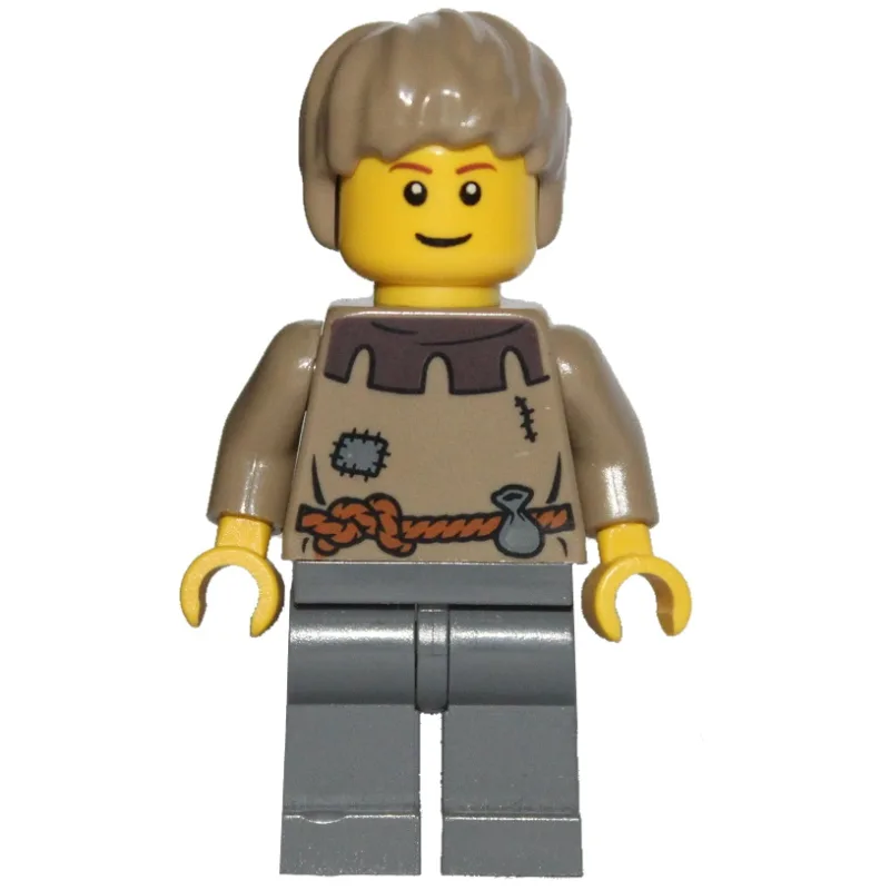 Peasant (Fantasy Era) - Dark Tan Hair — dans quels sets LEGO ? (fig-006785) | Brick Broker