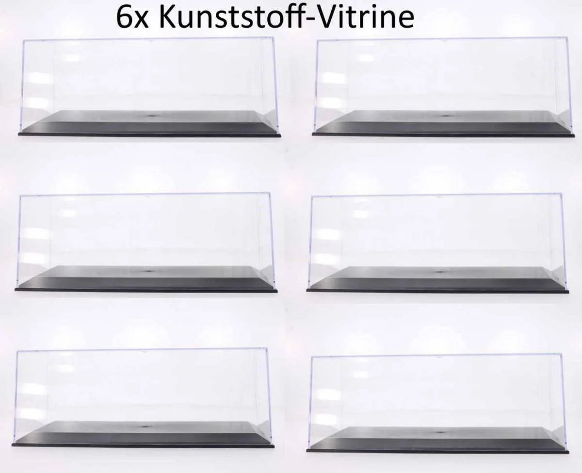 BlueBrixx Lot de 6 vitrines en plastique (BB-202035) - prix | Brick Broker