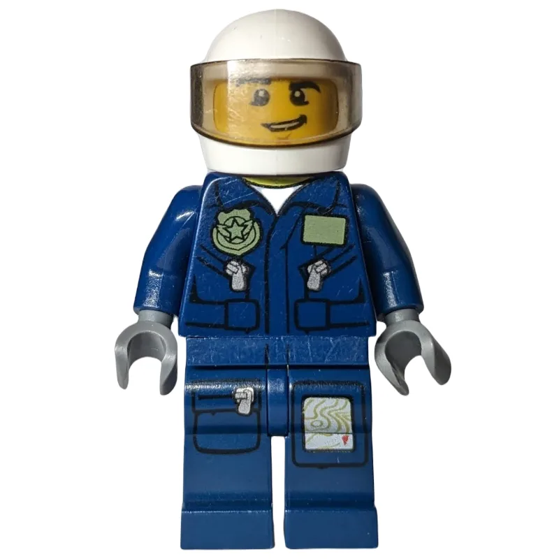 Policeman, Dark Blue Jacket with Pockets and… — minifigurine LEGO | Brick Broker