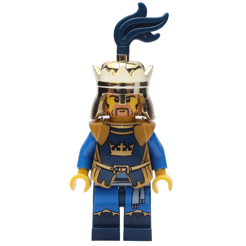 King, Dark Blue, Gold Armor and Crown with Da… — minifigurine LEGO | Brick Broker