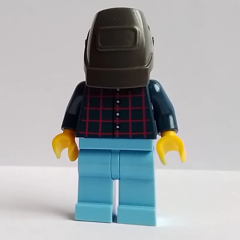 Mechanic, Dark Blue Torso, Medium Blue Legs,… — minifigurine LEGO | Brick Broker