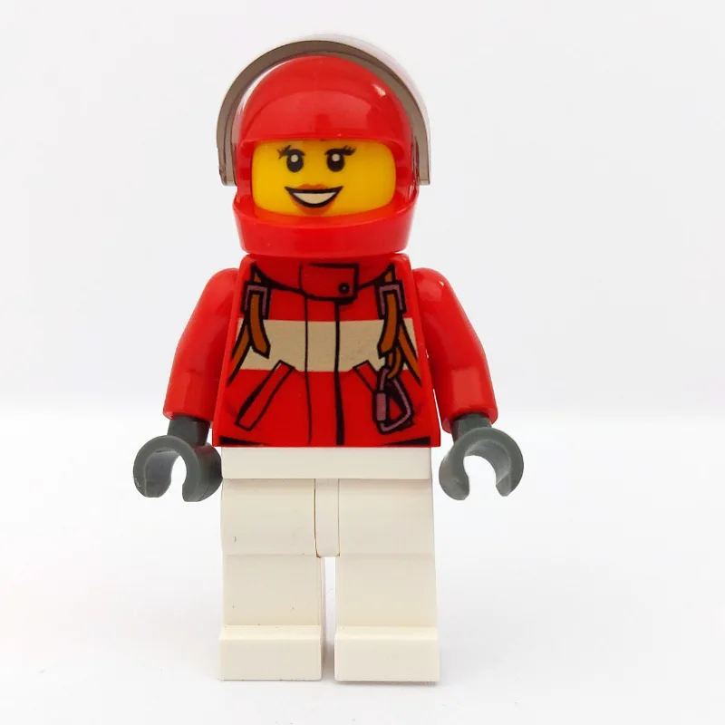 Paramedic, Woman, Red Jacket, White Legs, Red… — minifigurine LEGO | Brick Broker