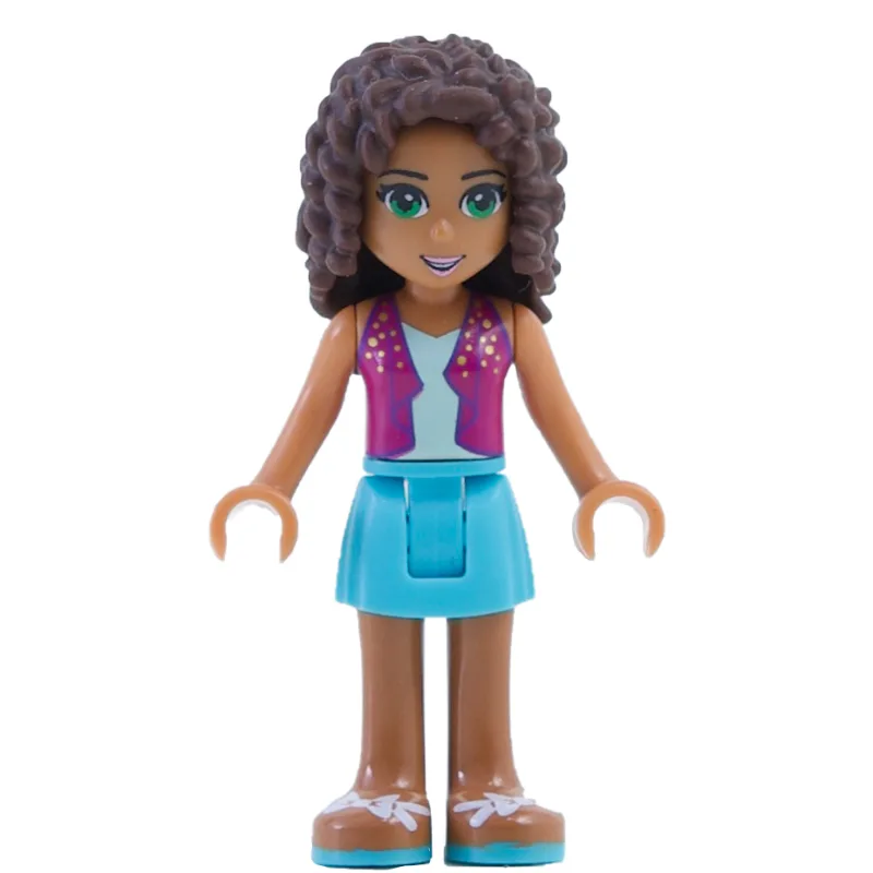 Andrea - Magenta Jacket, Medium Azure Skirt — minifigurine LEGO | Brick Broker