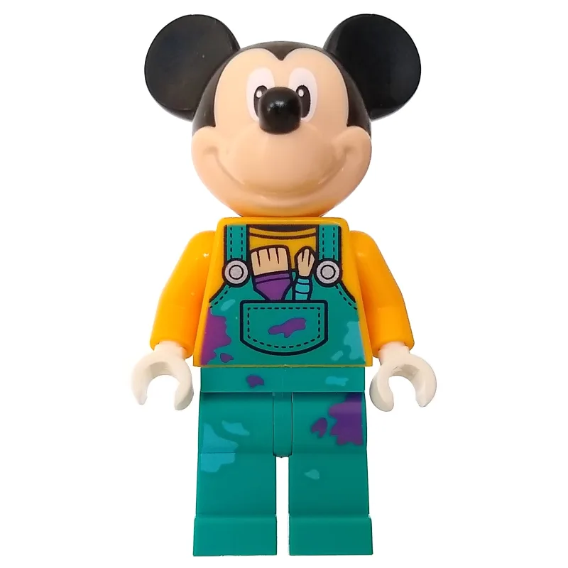 Mickey Mouse - Bright Orange Torso, Dark Turq… — minifigurine LEGO | Brick Broker