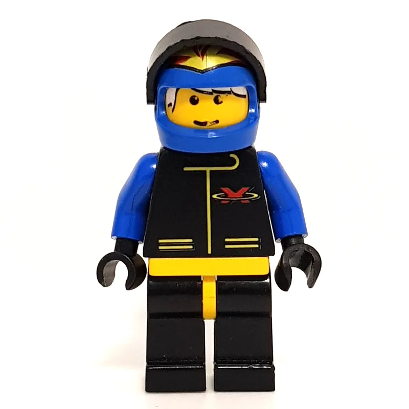 Racer, Extreme Team, Black Jacket, Blue Helme… — minifigurine LEGO | Brick Broker