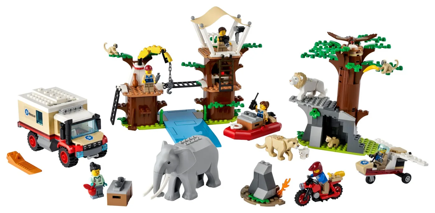 LEGO 60307 Camp de sauvetage de la faune - prix | Brick Broker