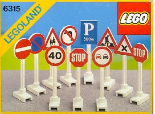 LEGO 6315 Panneaux de signalisation routière - prix | Brick Broker