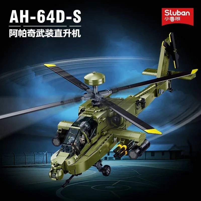 Sluban Hélicoptère d'attaque AH-64D-S (SLB-M38-B1536) - prix | Brick Broker