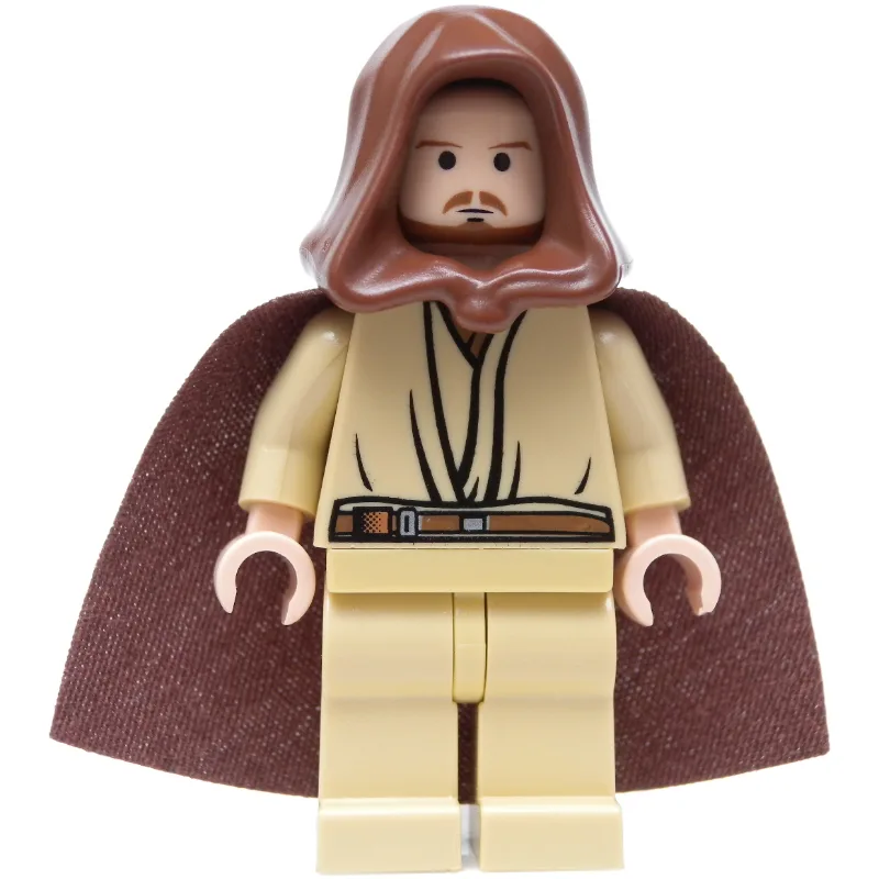 Qui-Gon Jinn, Tan Legs, Brown Beard — dans quels sets LEGO ? (fig-003683) | Brick Broker