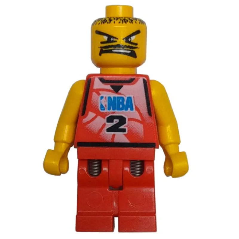 Basketball Player, Red Torso, Red Legs #2 — minifigurine LEGO | Brick Broker
