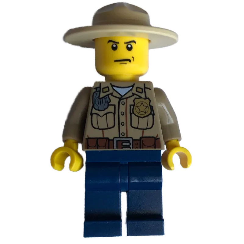 Forest Police / Ranger, Dark Tan Shirt with R… — minifigurine LEGO | Brick Broker