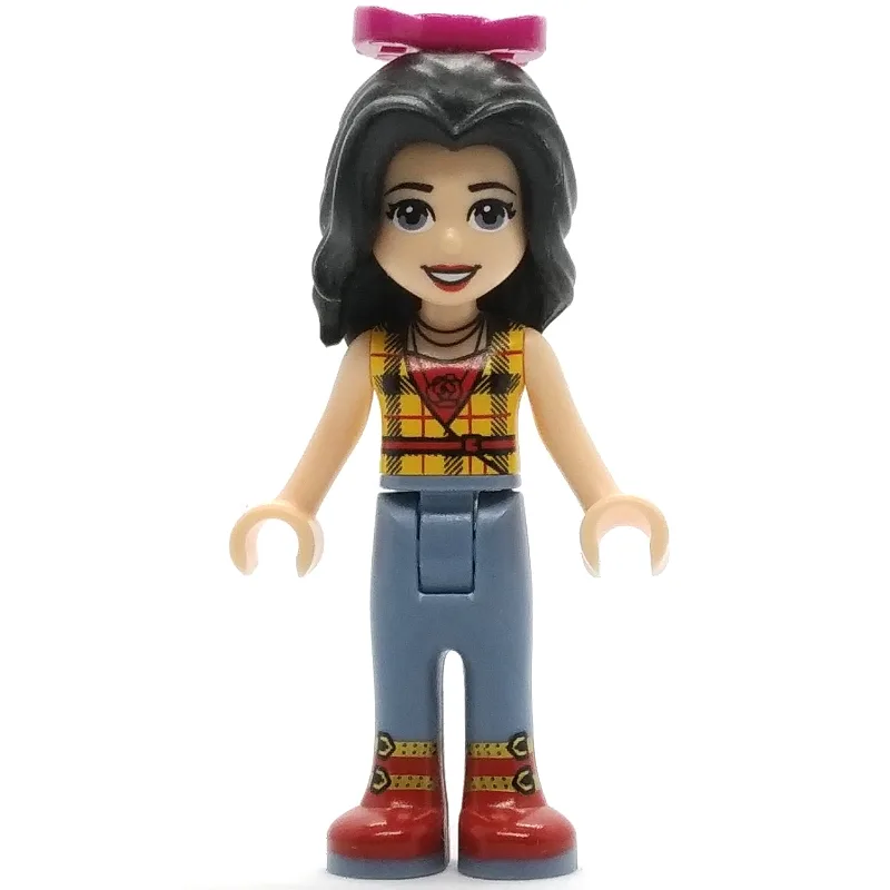 Vicky - Yellow Plaid Shirt, Sand Blue Trouser… — minifigurine LEGO | Brick Broker