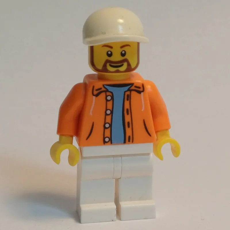 Orange Torso, White Legs, White Cap — dans quels sets LEGO ? (fig-007542) | Brick Broker