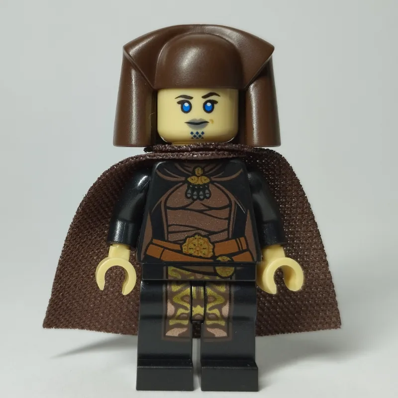 Luminara Unduli, Dark Brown Hat and Cape — minifigurine LEGO | Brick Broker