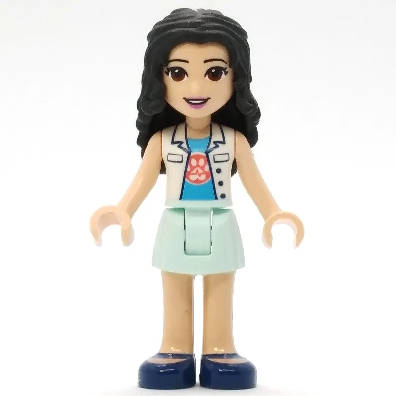 Emma - White Veterinarian Jacket, Light Aqua… — minifigurine LEGO | Brick Broker